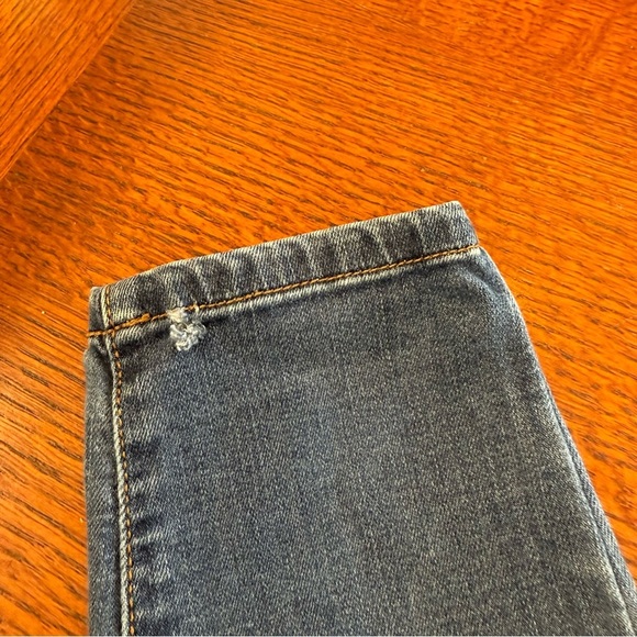 Judy Blue 9/29 Skinny Jeans Blue Distressed red plaid under holes - Picture 8 of 9